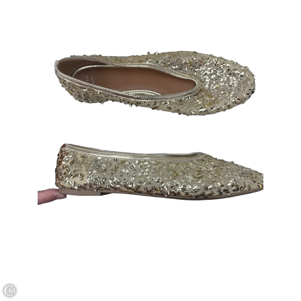 Shoes Flats By A New Day In Gold, Size: 11