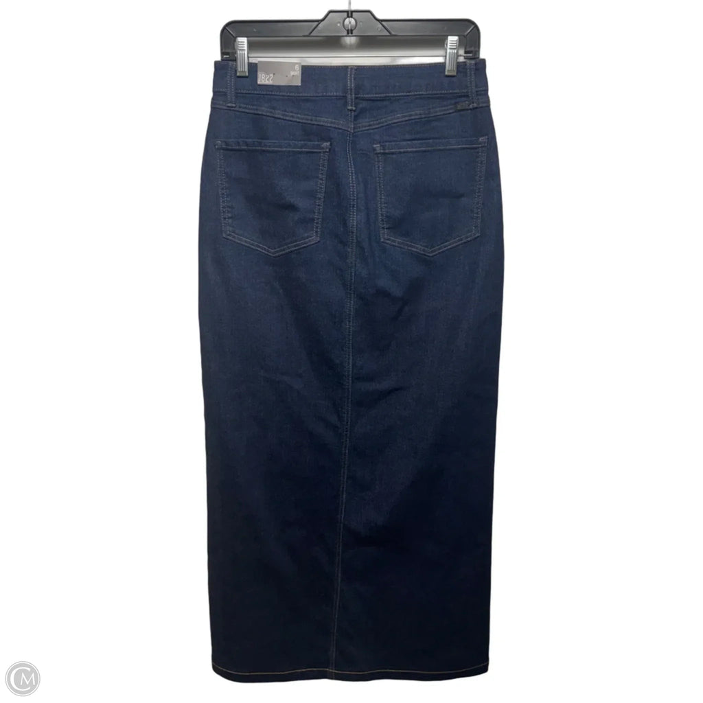 Skirt Maxi By 1822 Denim In Blue Denim, Size: 6