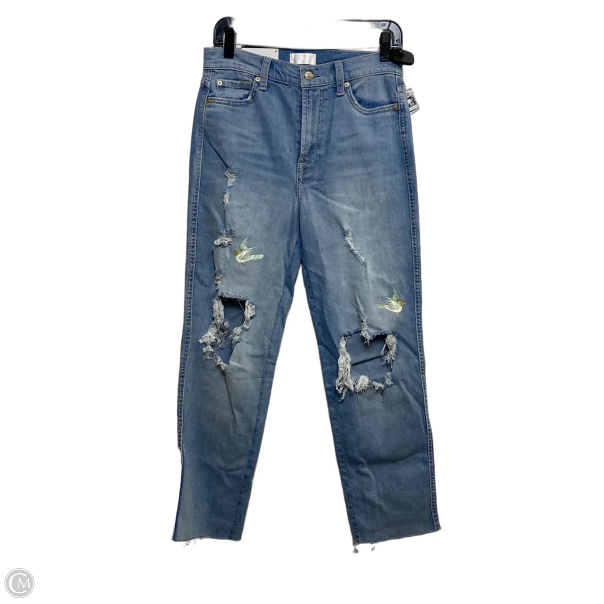 Jeans Designer By 7 For All Mankind In Blue Denim, Size: 6