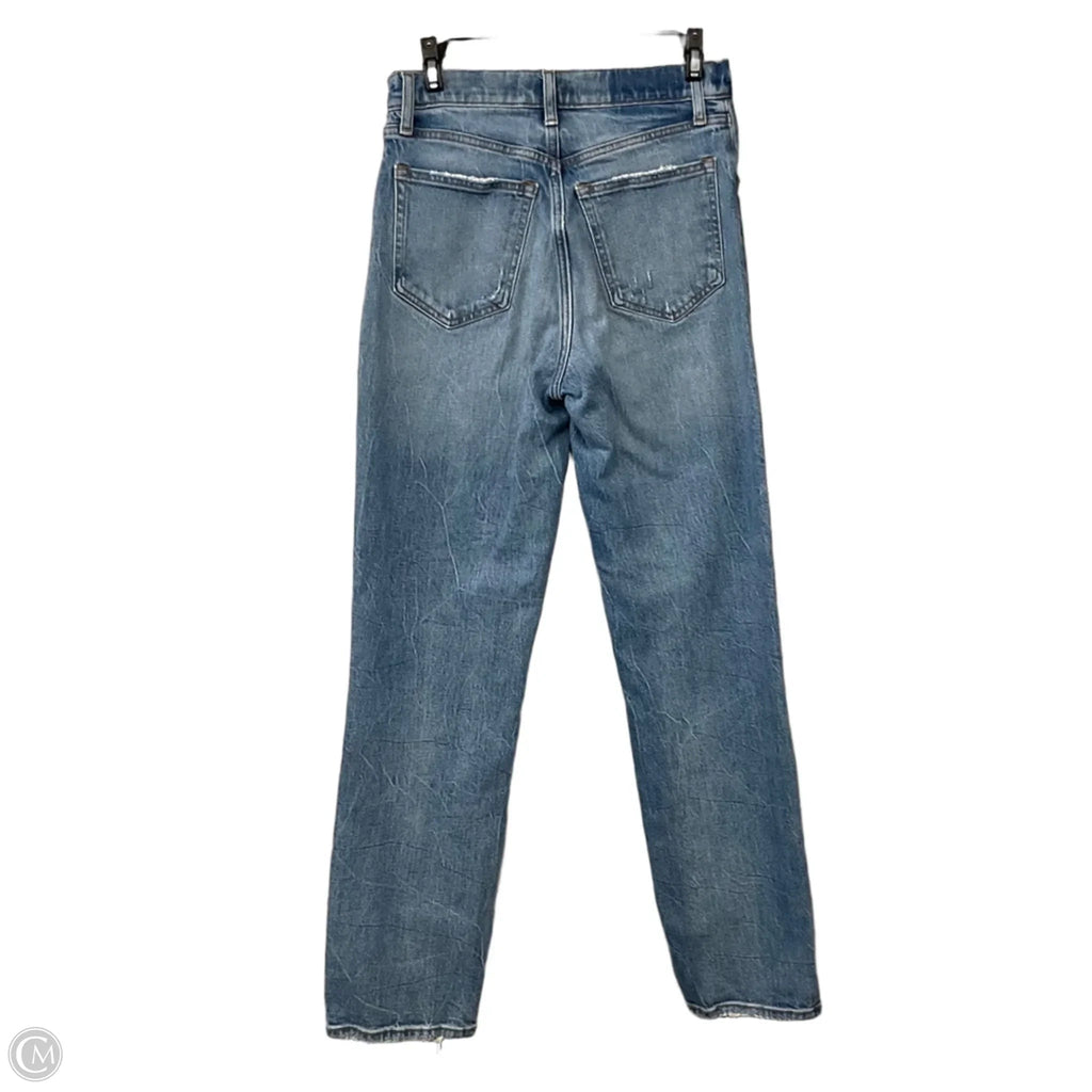 Jeans Straight By Abercrombie And Fitch In Blue Denim, Size: 4