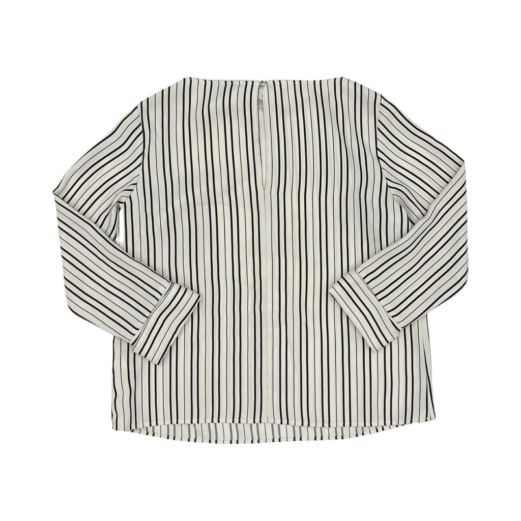 Blouse Ls By H&M In Black & White, Size:L