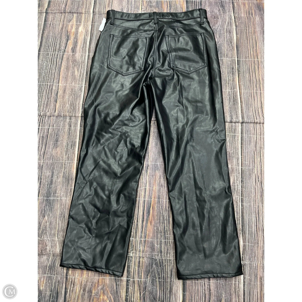 Jeans Straight By Abercrombie And Fitch In Black Denim, Size: 12l