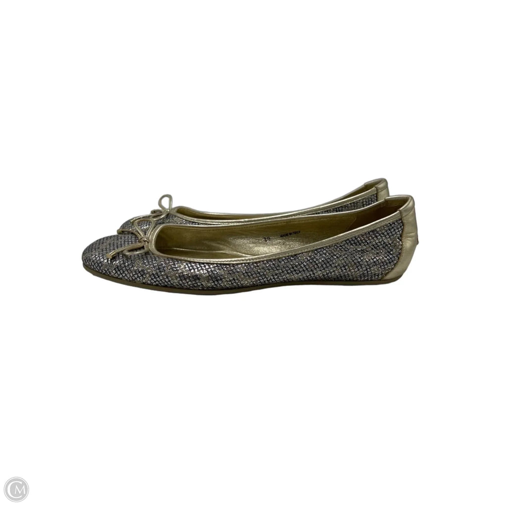 Like New! Jimmy Choo Walsh Leopard Glitter Ballet Luxury Shoes, Size: 9
