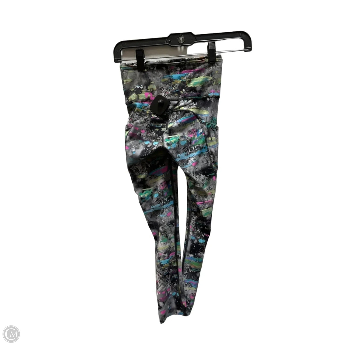 Athletic Leggings By Lululemon In Black & Pink, Size: 0