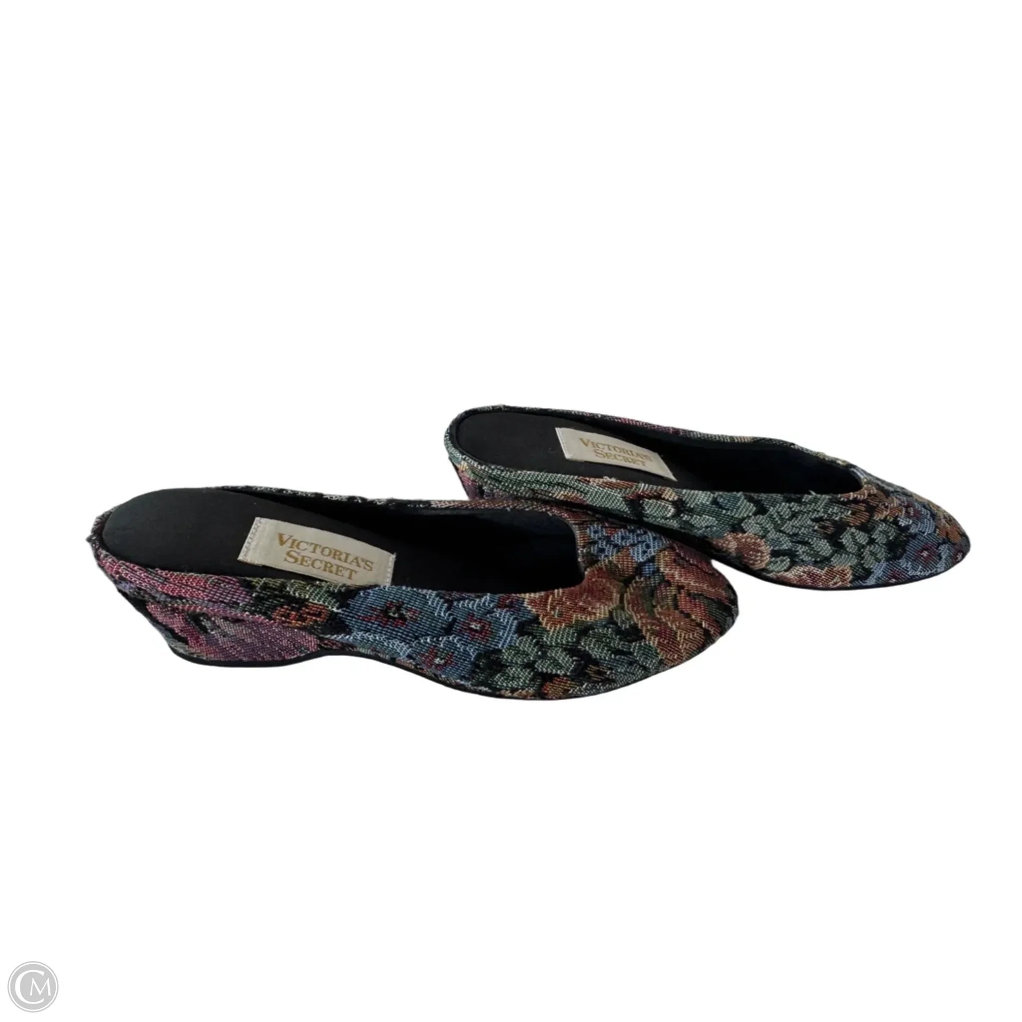 Slippers By Victorias Secret In Green & Tan, Size: 5.5