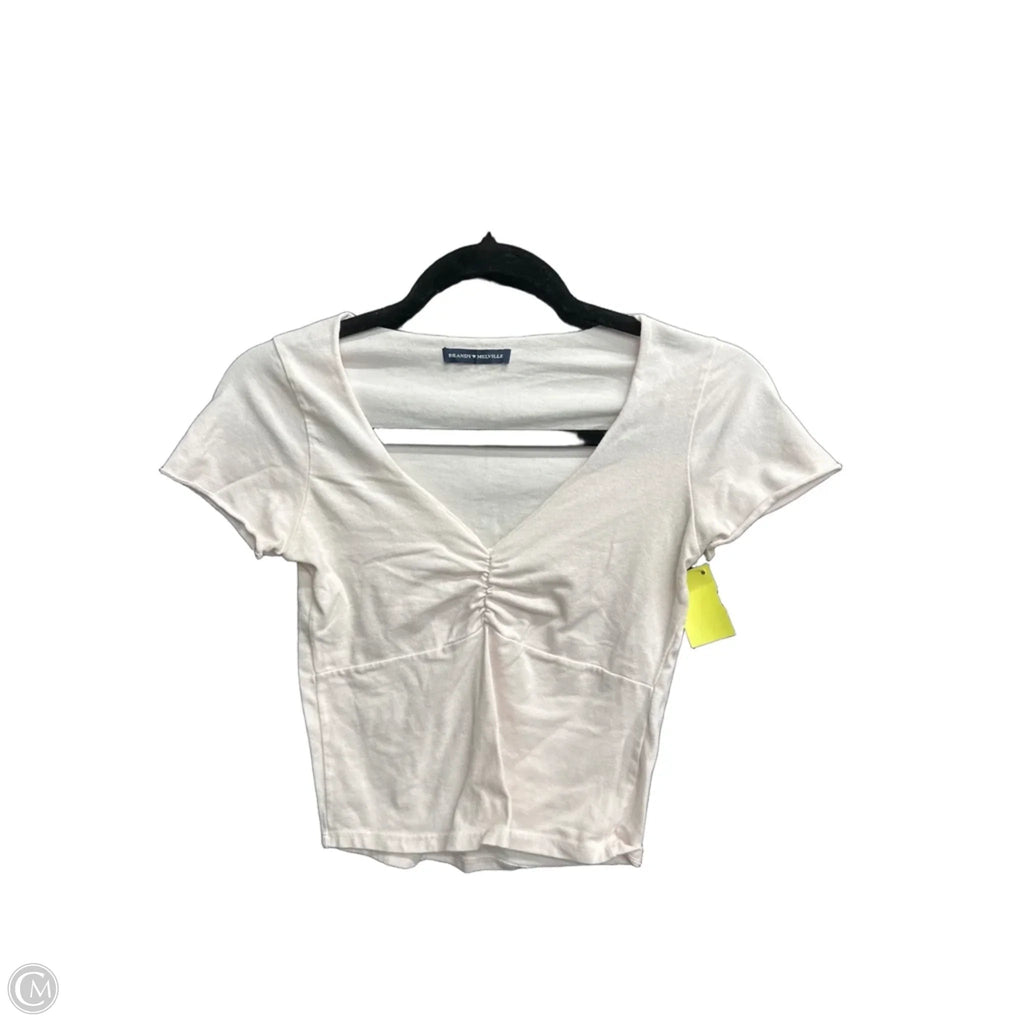 Top Short Sleeve By Brandy Melville In Pink, Size: S
