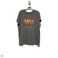 Top Short Sleeve Basic By Clothes Mentor In Grey & Orange, Size: 2x