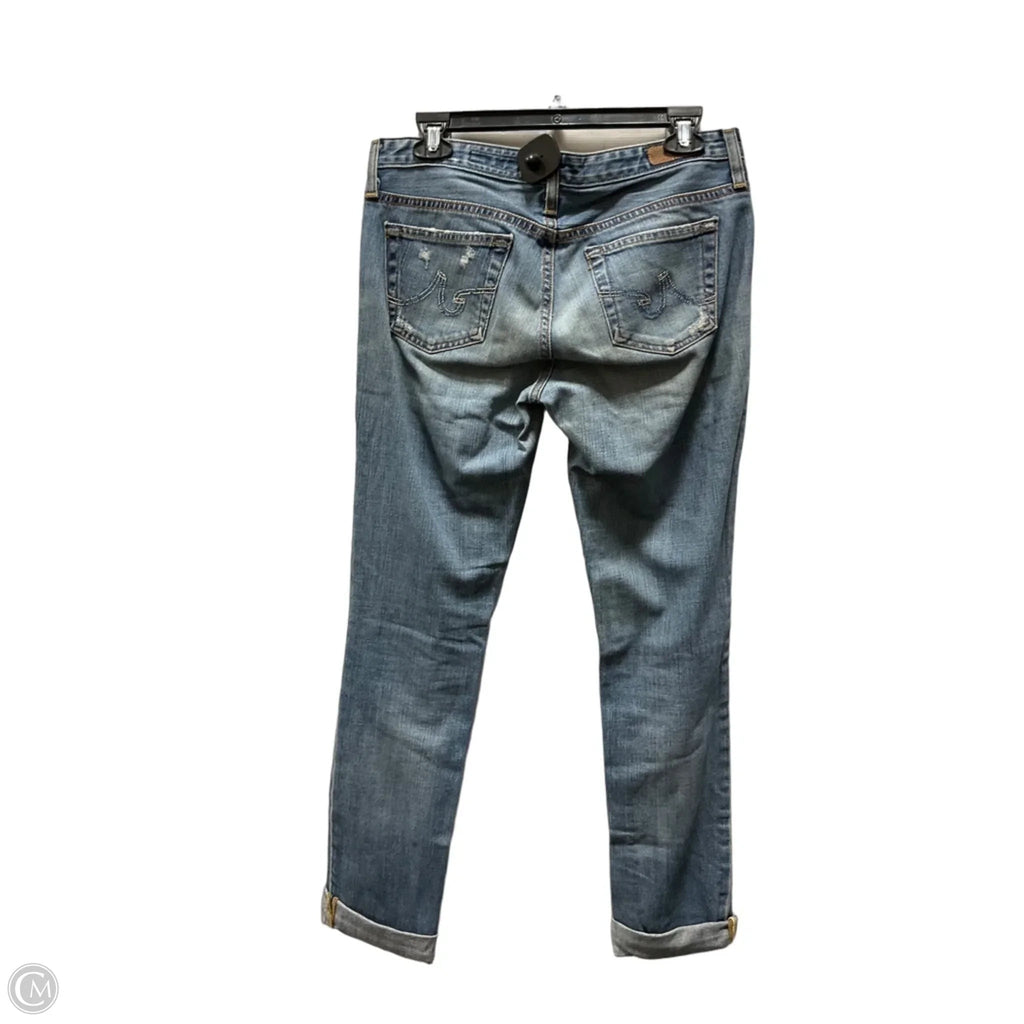 Jeans Straight By Adriano Goldschmied In Blue Denim, Size: 6