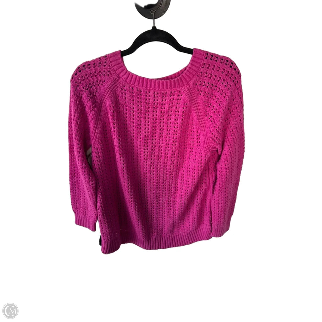 Sweater By Talbots In Pink, Size: L