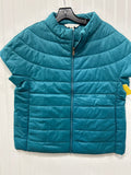 Vest Puffer & Quilted By Coldwater Creek In Teal, Size:Sp
