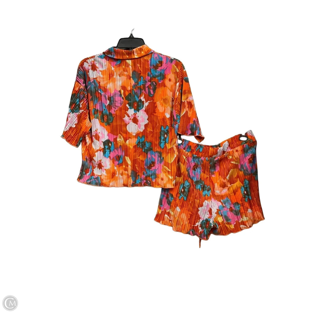 Shorts Set By Fashion Nova In Orange, Size: Xl