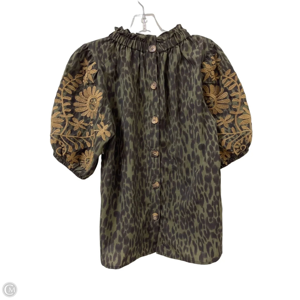 Top Short Sleeve By Thml In Green, Size: M