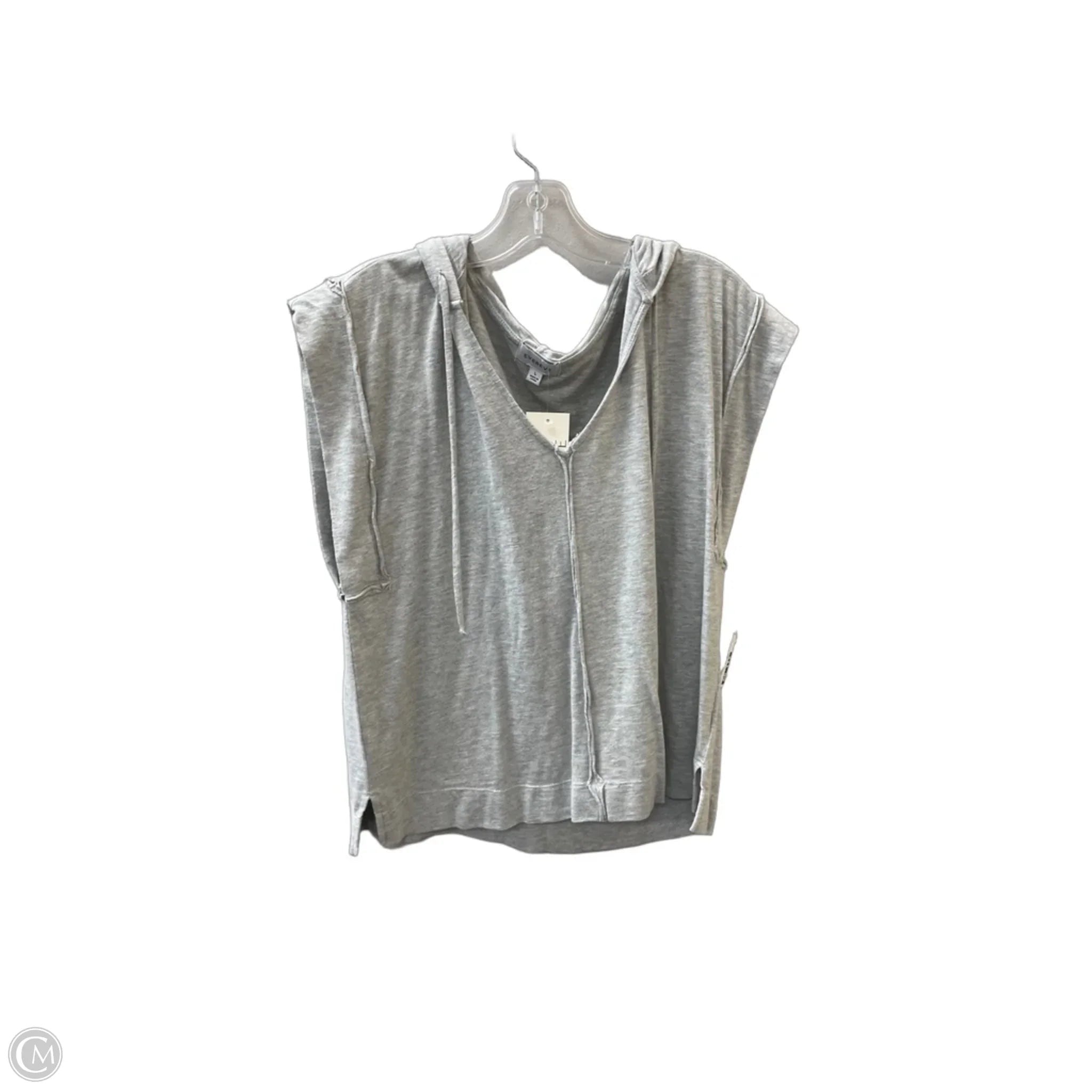 Top Sleeveless By Evereve In Grey, Size: L