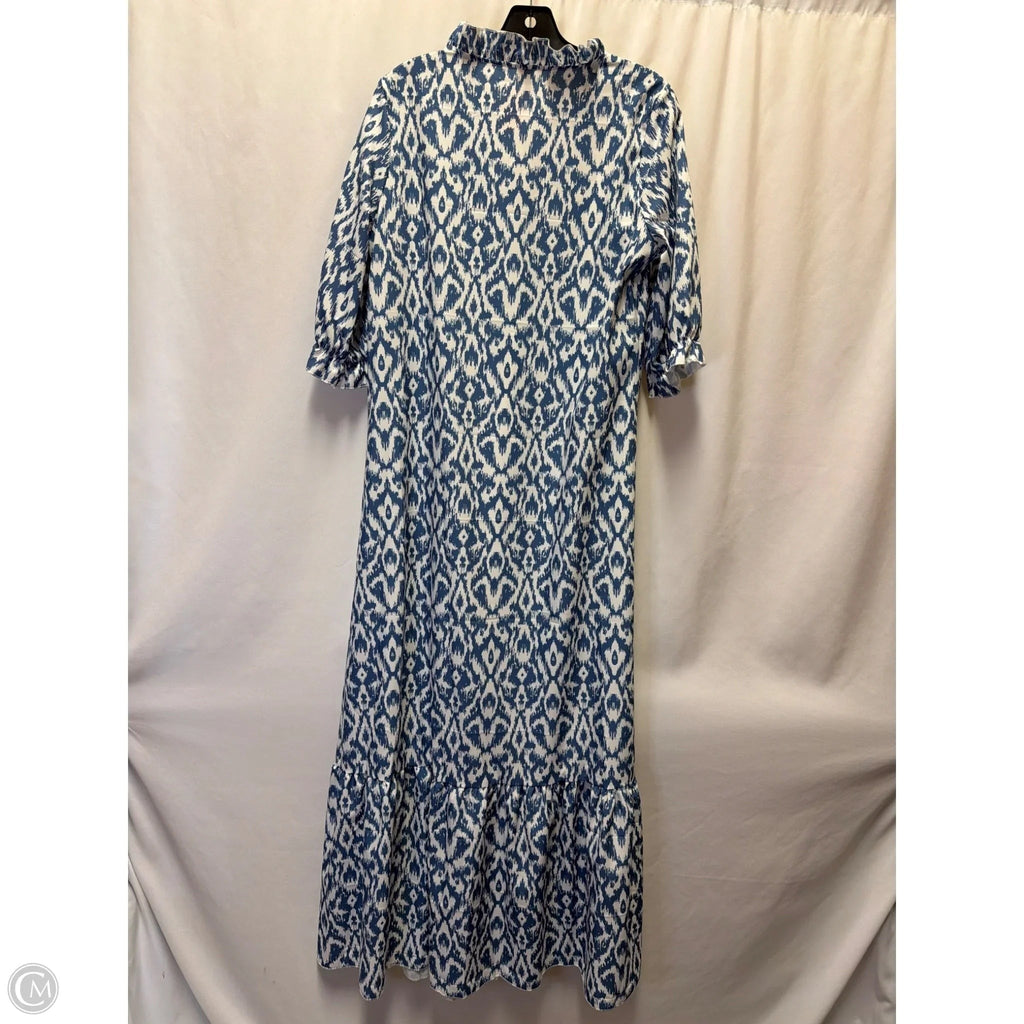 Dress Casual Maxi By Clothes Mentor In Blue, Size: Xl