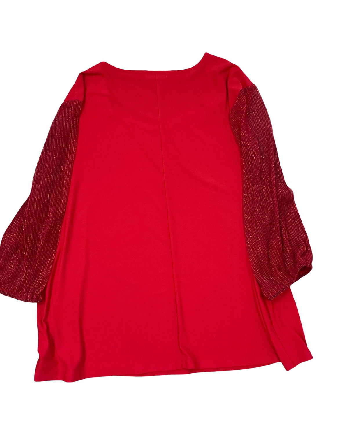 Top 3/4 Sleeve By 89Th And Madison In Red, Size:3X
