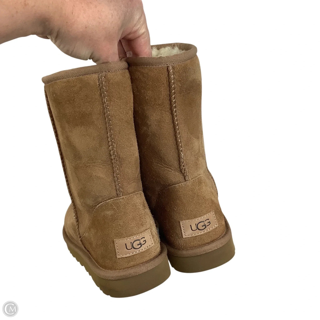 Boots Designer By Ugg In Brown, Size: 9