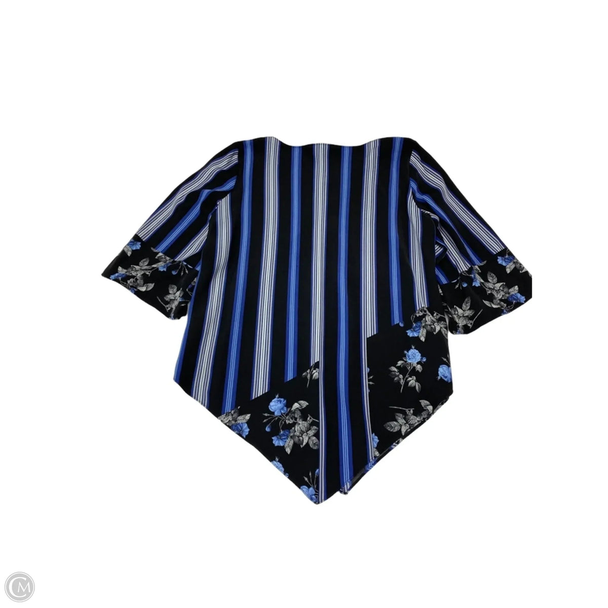 Blouse 3/4 Sleeve By Alfani In Striped Pattern, Size: M