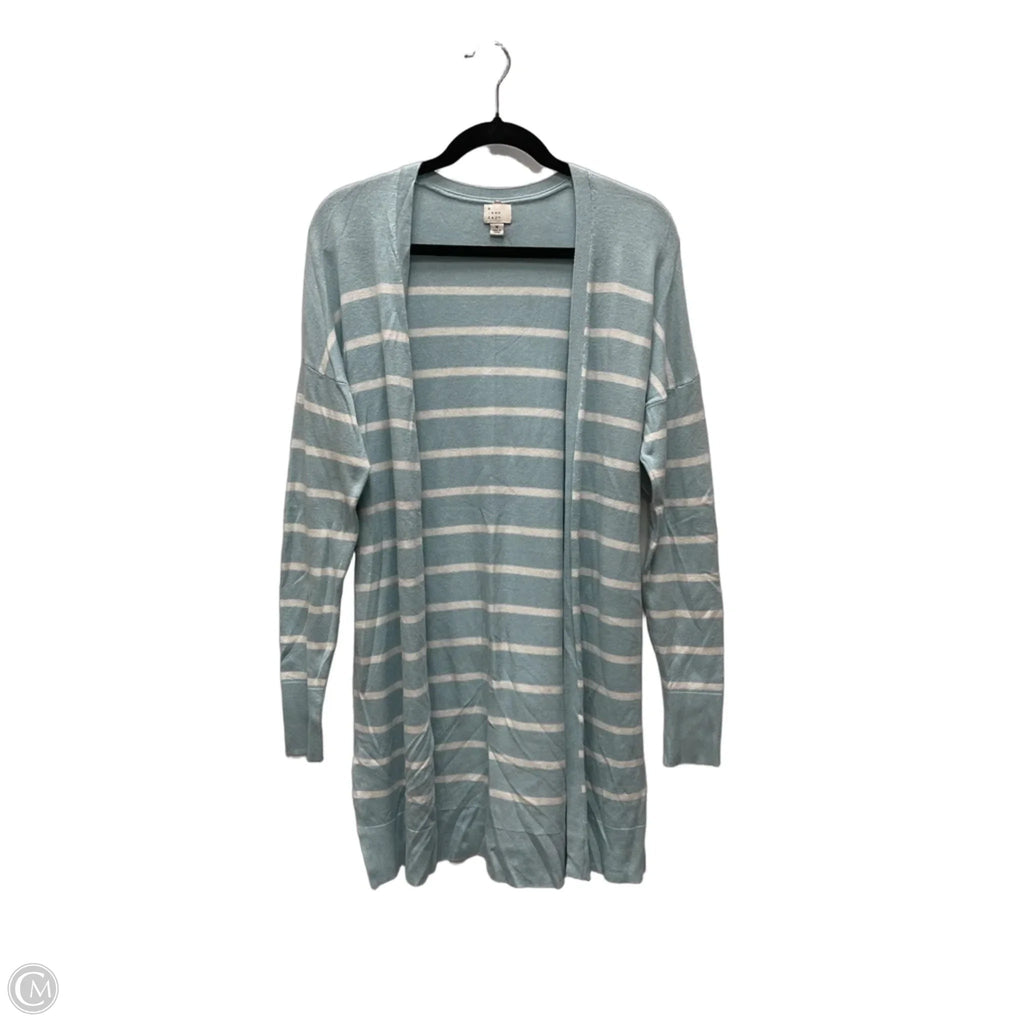 Sweater Cardigan By A New Day In Striped Pattern, Size: M