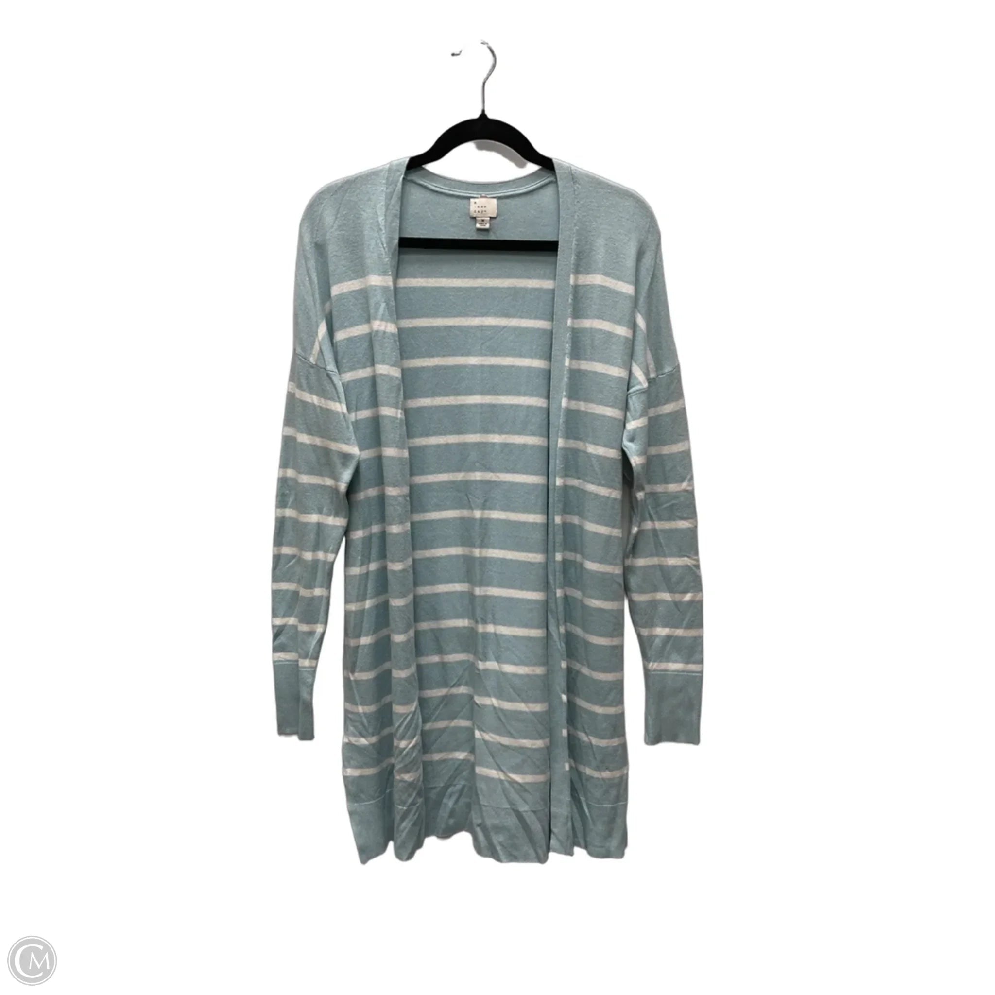 Sweater Cardigan By A New Day In Striped Pattern, Size: M