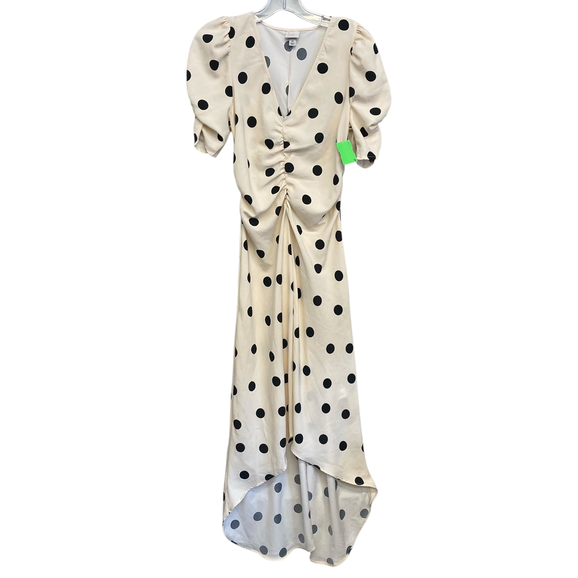 Dress Casual Maxi By A New Day In Polkadot Pattern, Size:Xs
