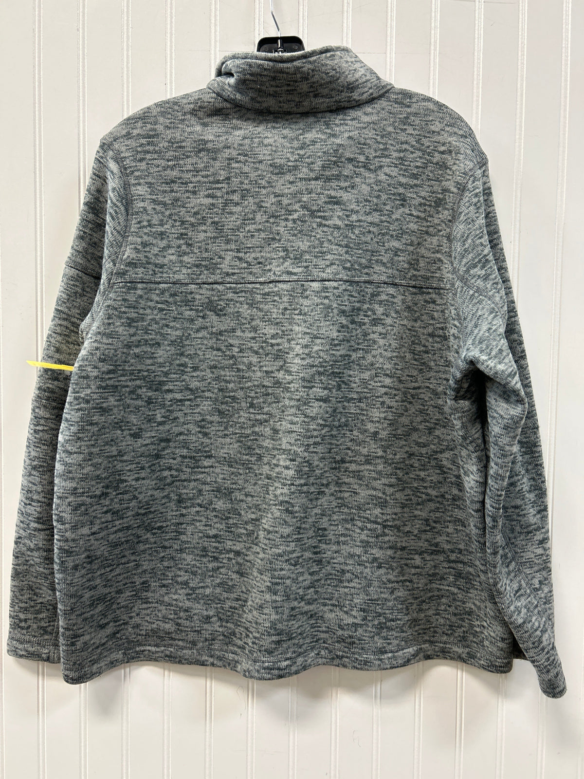 Jacket Fleece By Lands End In Grey, Size:1X