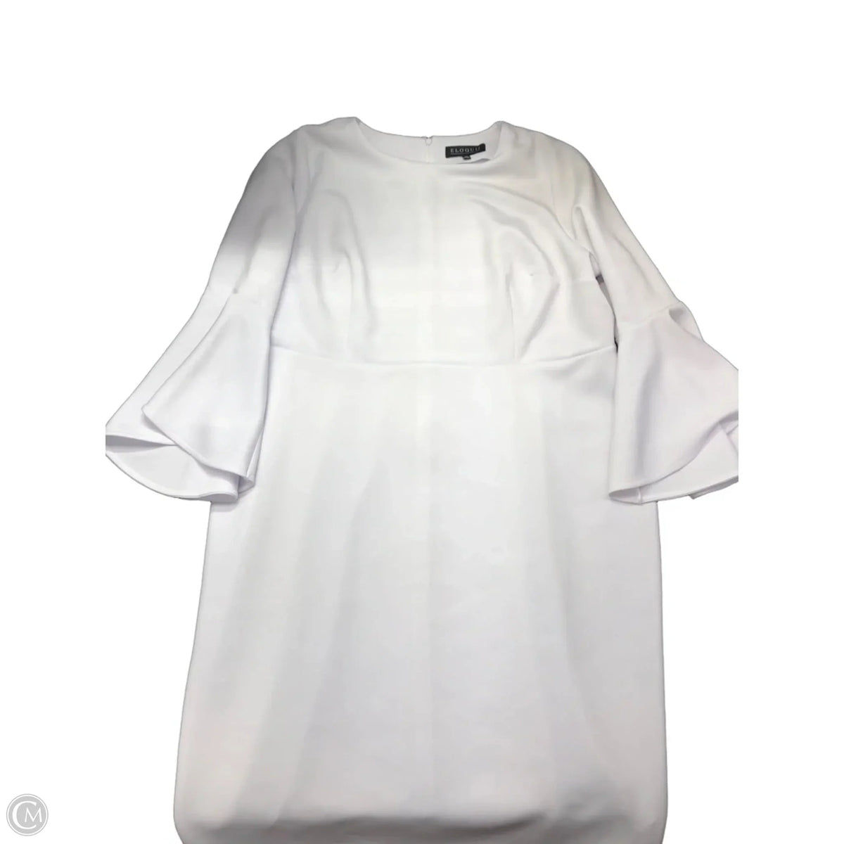 Dress Party Midi By Eloquii In White, Size: 22