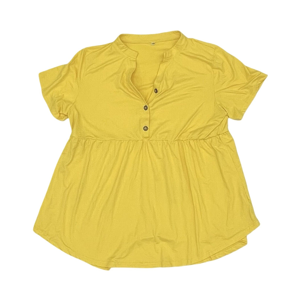 Blouse Ss By Cmf In Yellow, Size:18