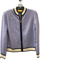 Blazer By St John Knits In Purple, Size: Xsp