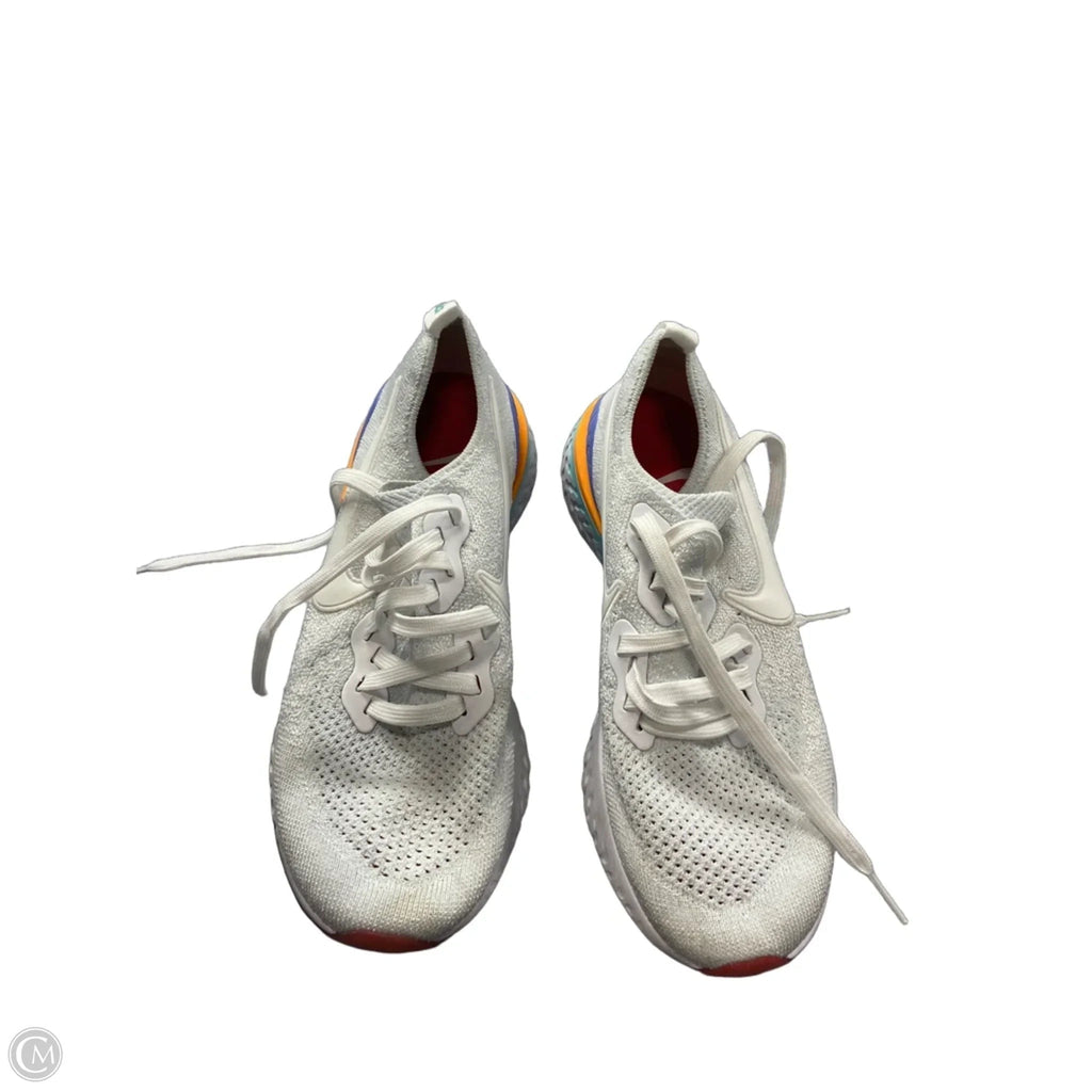 Shoes Athletic By Nike In Grey & Orange, Size: 8.5