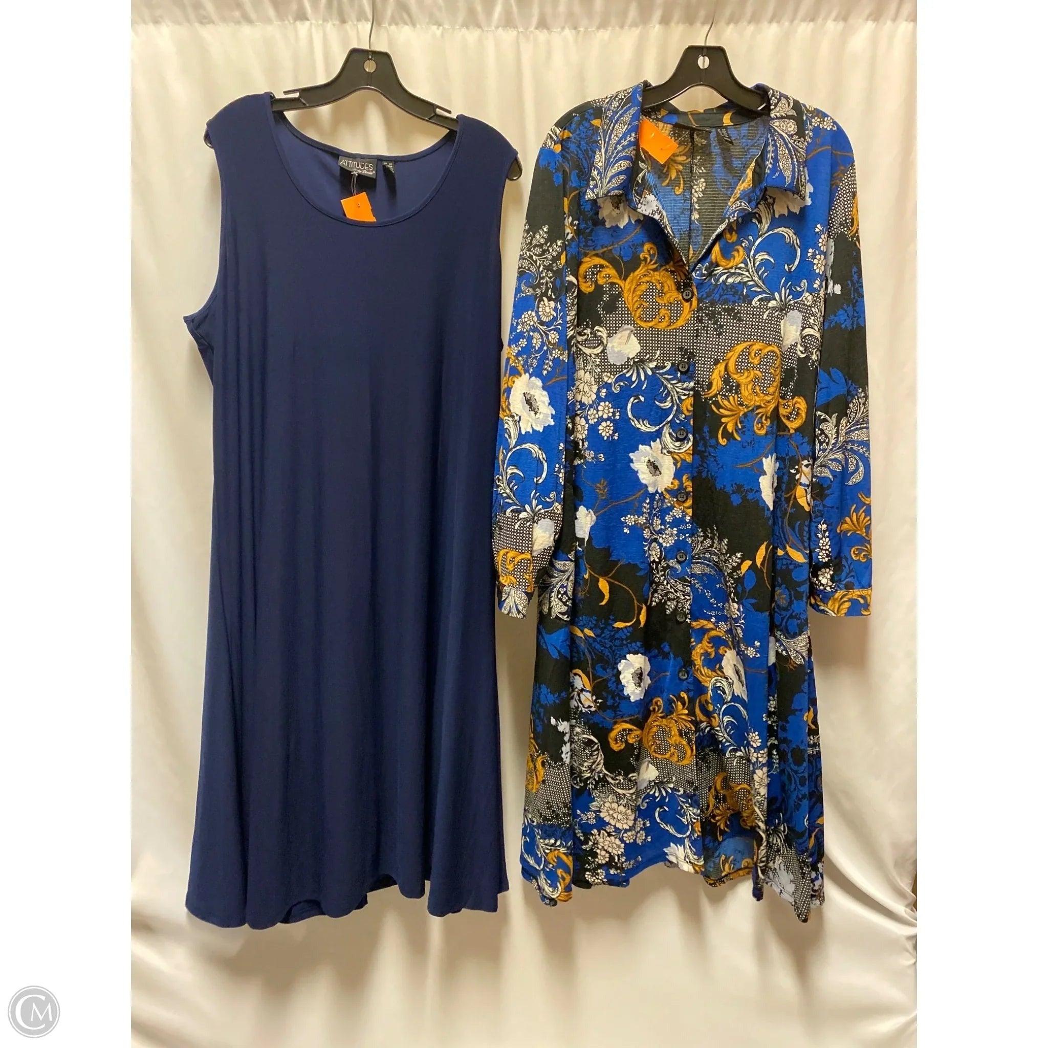 Dress Set 2pc By Clothes Mentor In Navy, Size: 2x