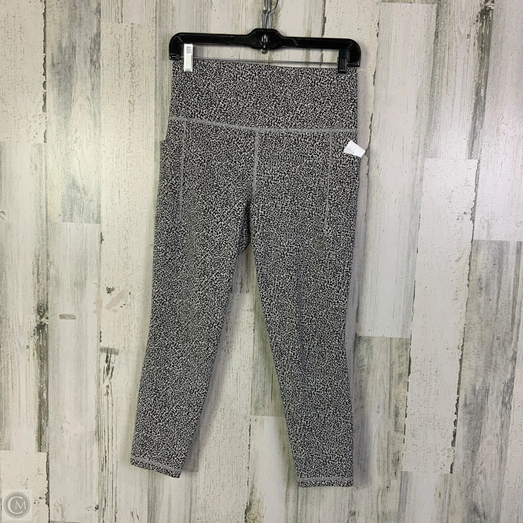 Athletic Leggings By Athleta In Black & White, Size: M