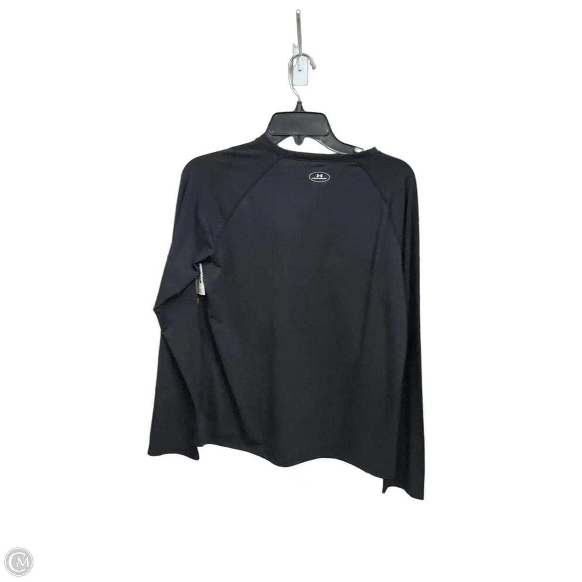Athletic Top Long Sleeve Crewneck By Under Armour In Black, Size: L