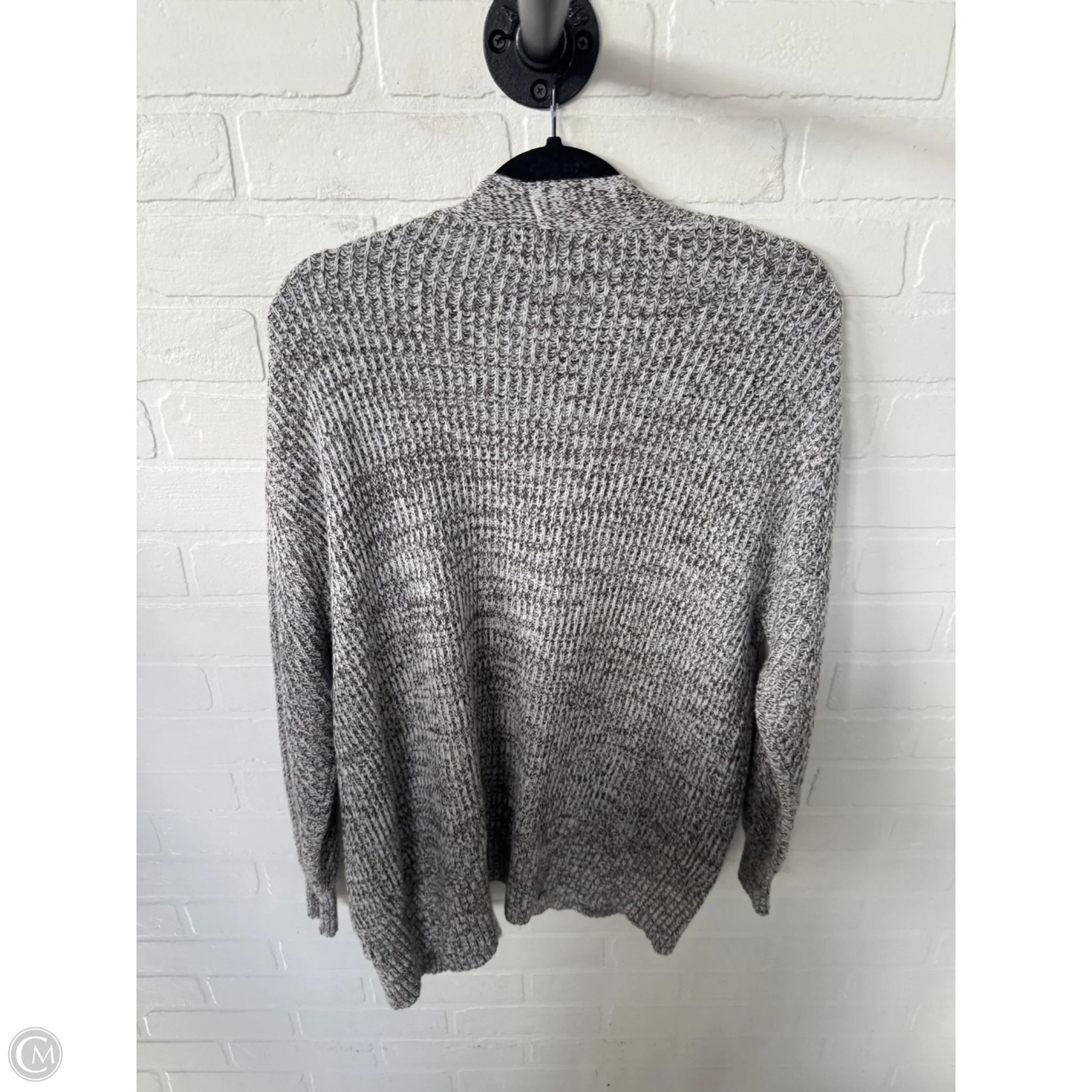 Sweater Cardigan By A New Day In Brown & White, Size: S