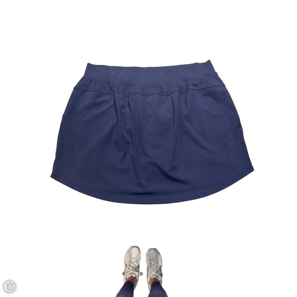 Athletic Skort By Livi Active In Blue, Size: 3x