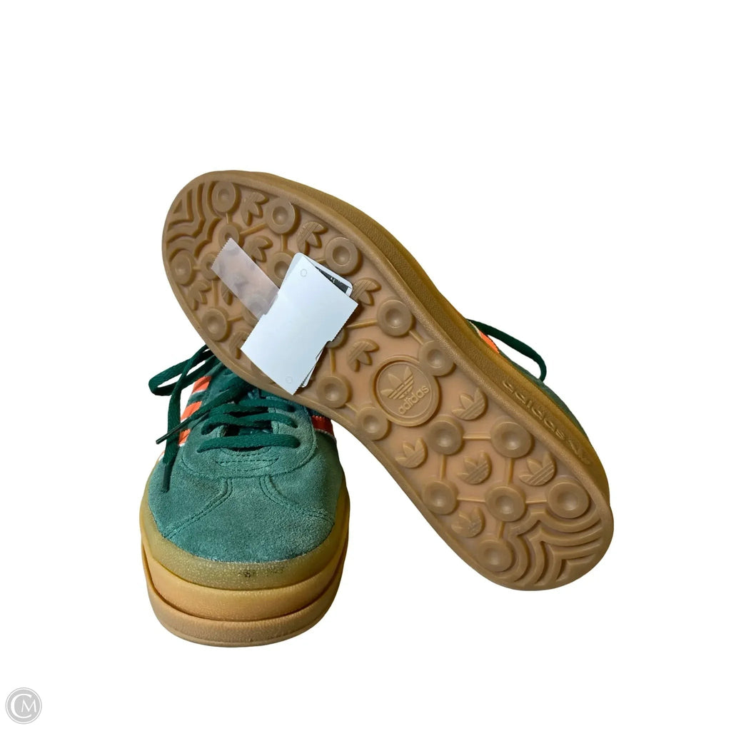 Shoes Sneakers By Adidas In Green & Orange, Size: 6