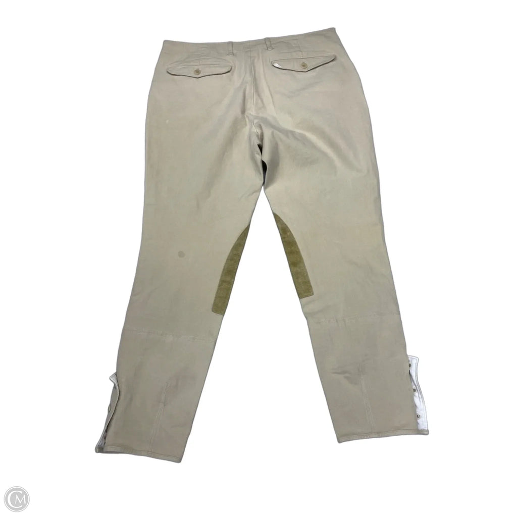 Jeans Straight By Ralph Lauren In Tan, Size: 14