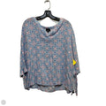 Top 3/4 Sleeve By Jones And Co In Blue & Pink, Size: 1x