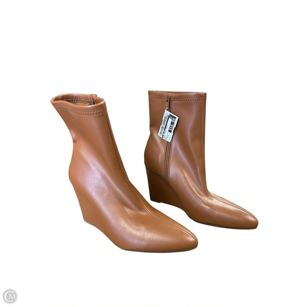 Boots Ankle Heels By A New Day In Brown, Size: 8.5