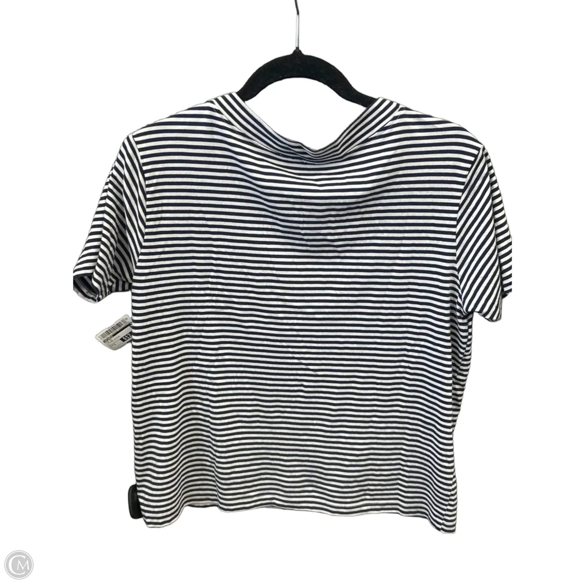 Top Short Sleeve By Splendid In Striped Pattern, Size: S