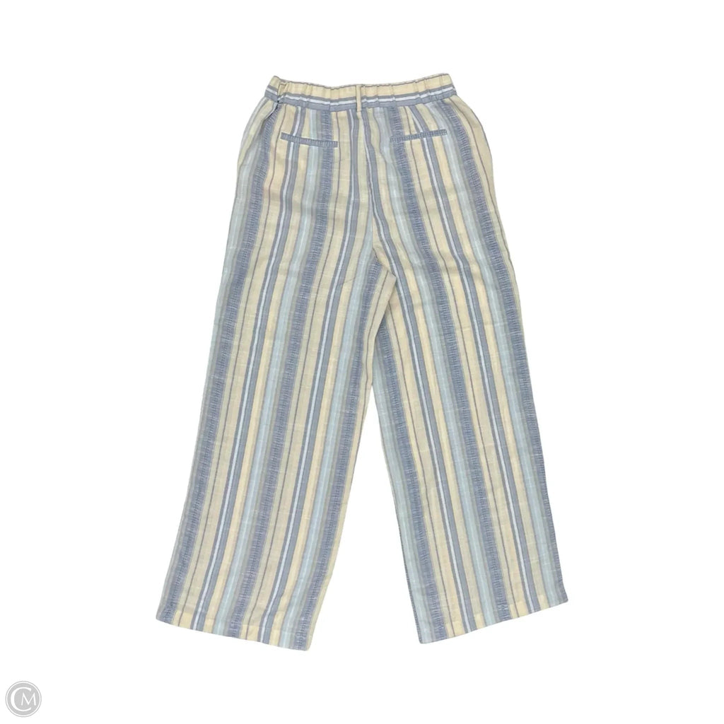Pants Wide Leg By 89th And Madison In Blue & Cream, Size: M