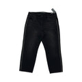 Jeans Straight By Liverpool In Black Denim, Size:12P