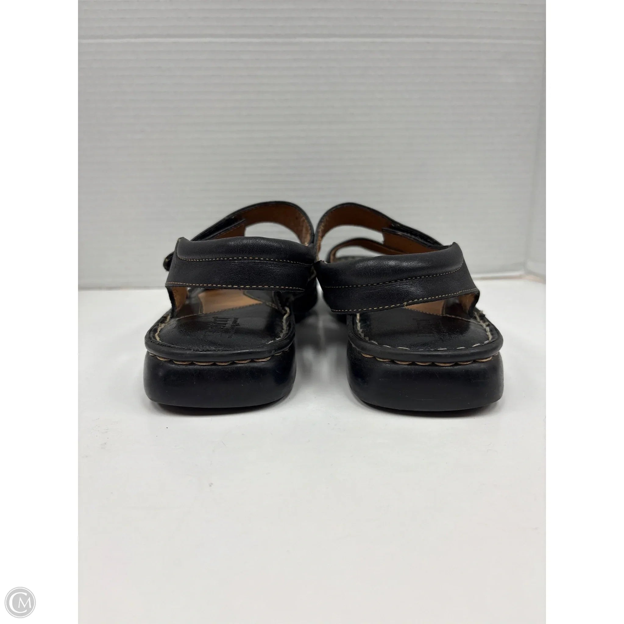 Sandals Flats By Born In Black, Size: 9