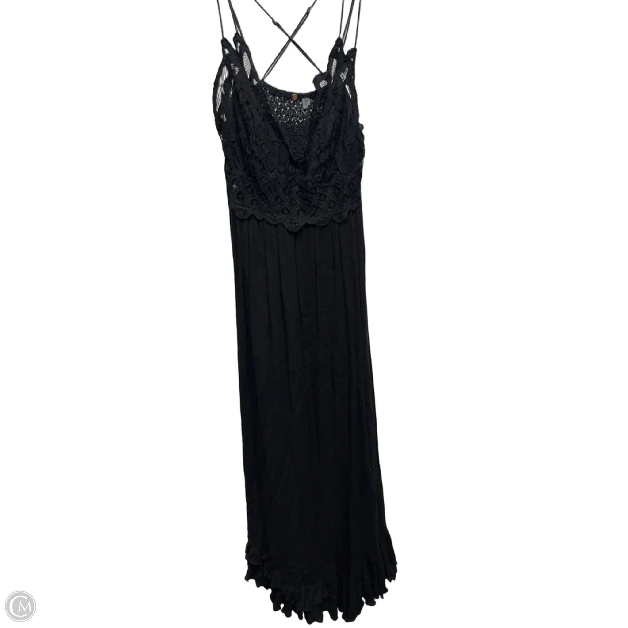 Dress Casual Maxi By Free People In Black, Size: S