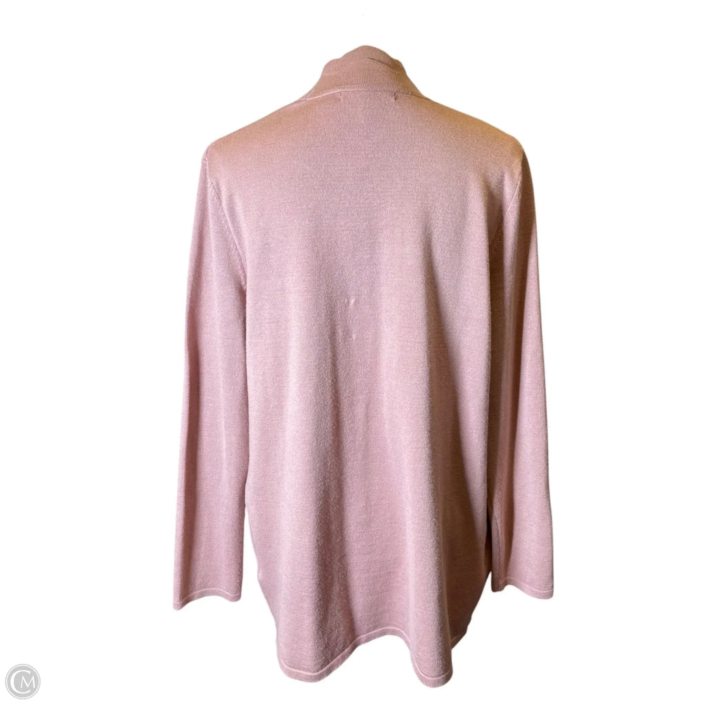 Cardigan By Cable And Gauge In Pink, Size: L