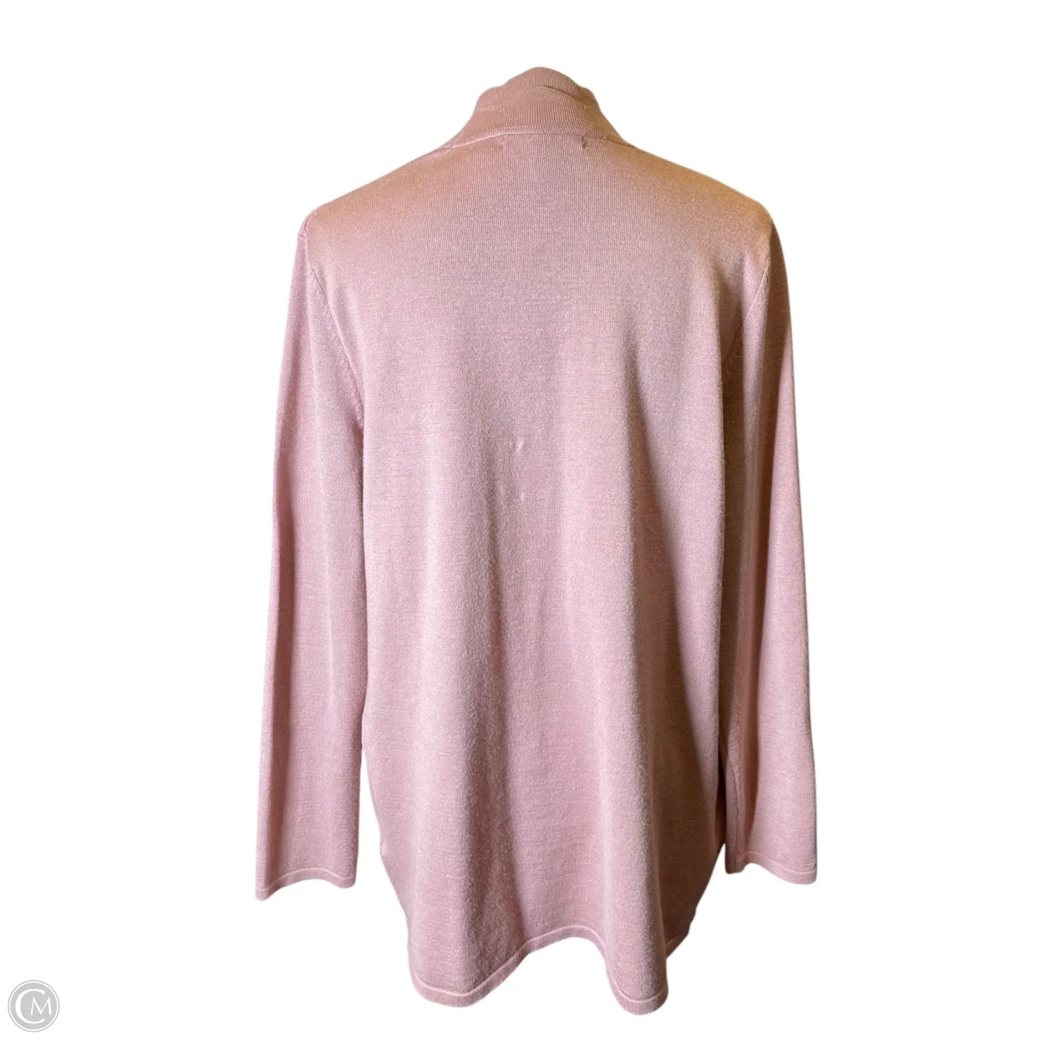 Cardigan By Cable And Gauge In Pink, Size: L