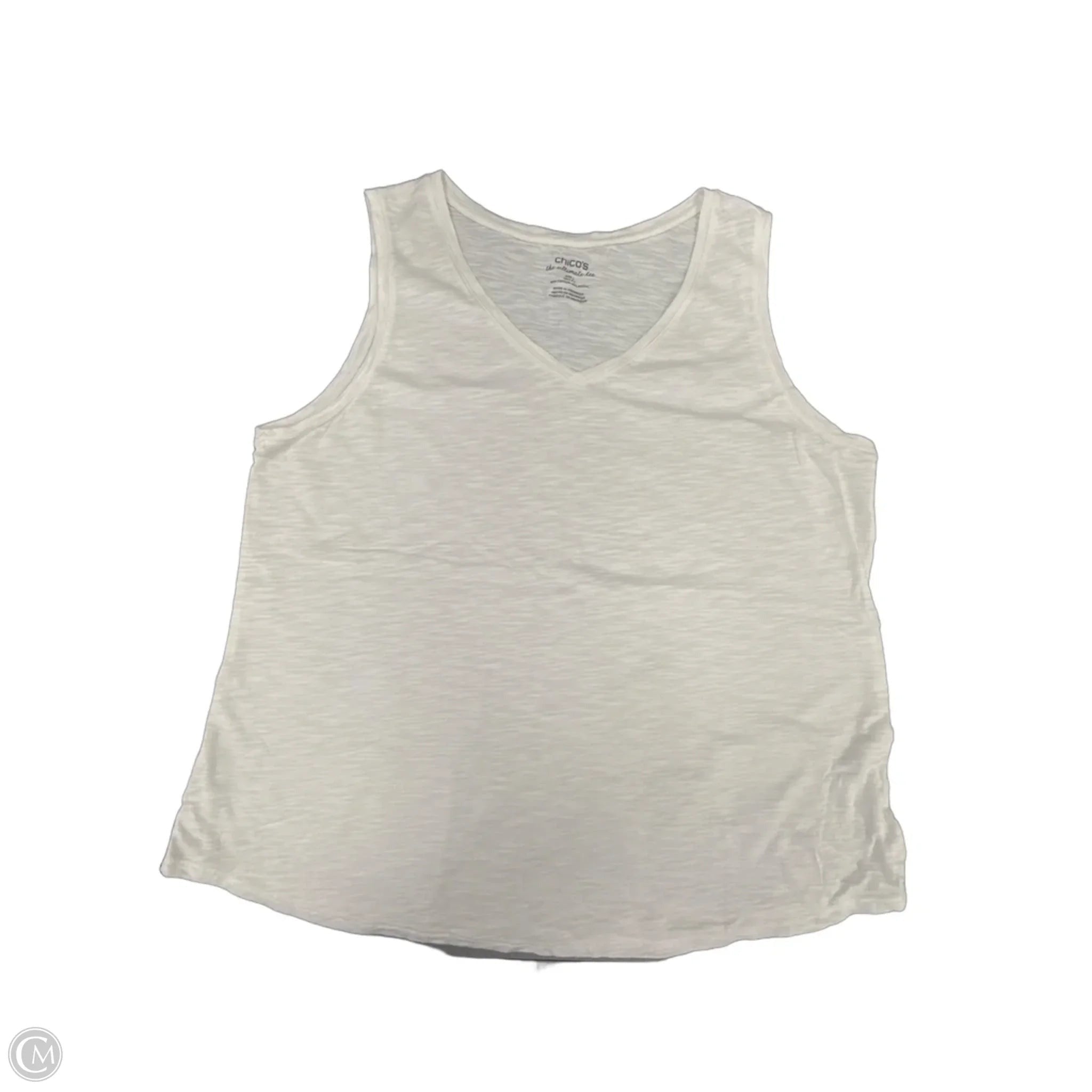 Tank Top By Chicos In White, Size: Xl