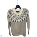 Sweater By Ann Taylor In Tan & White, Size: S