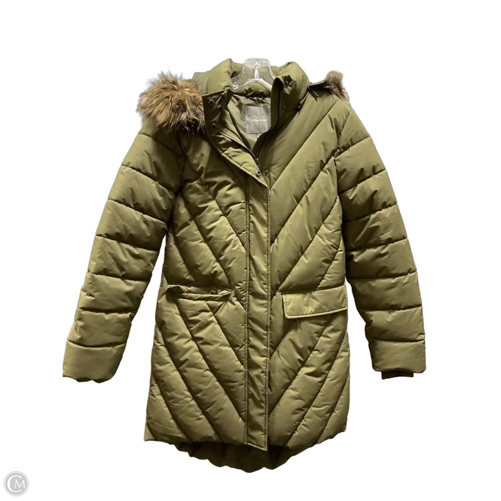 Coat Puffer & Quilted By Maurices In Green, Size: S