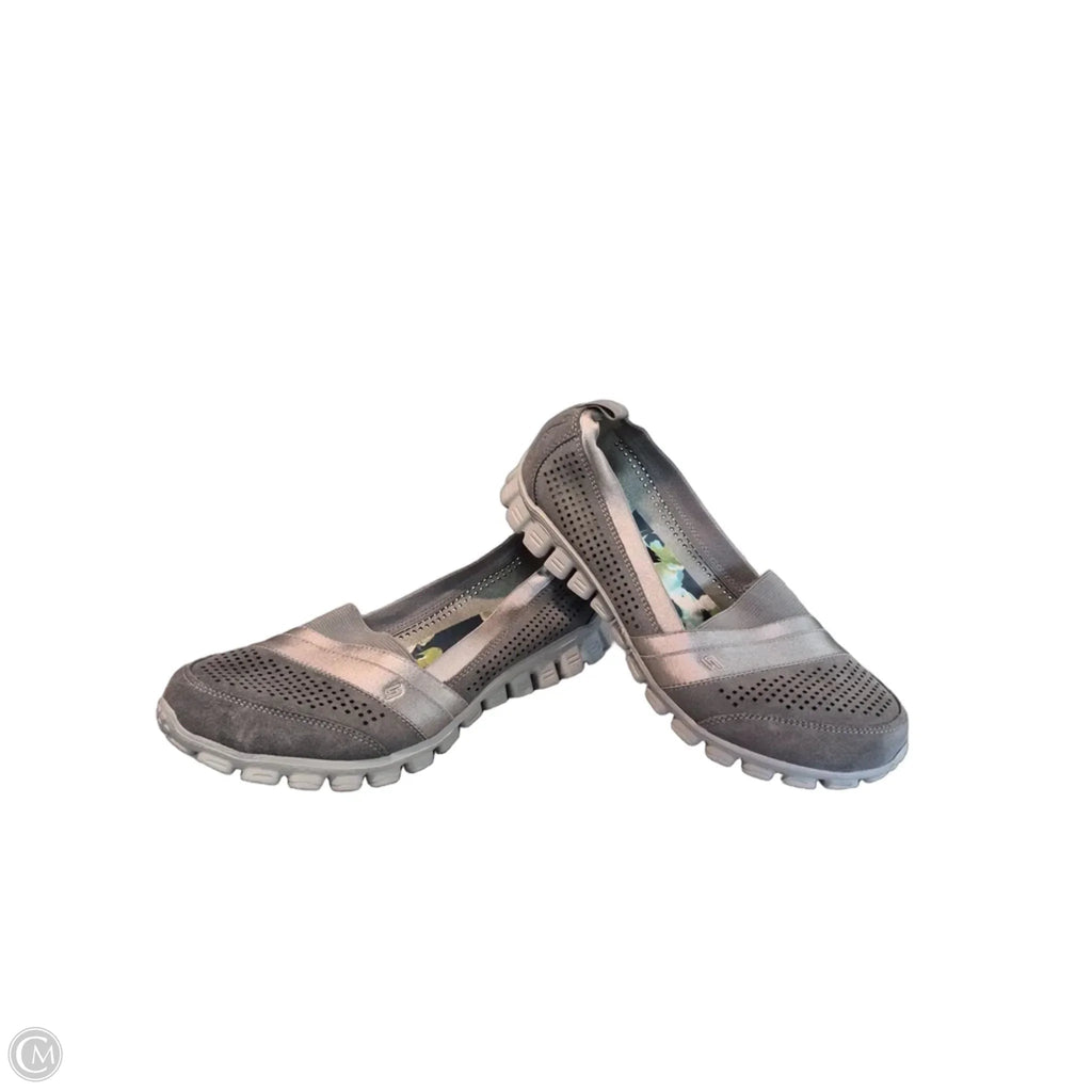 Shoes Flats By Skechers In Grey, Size: 8.5