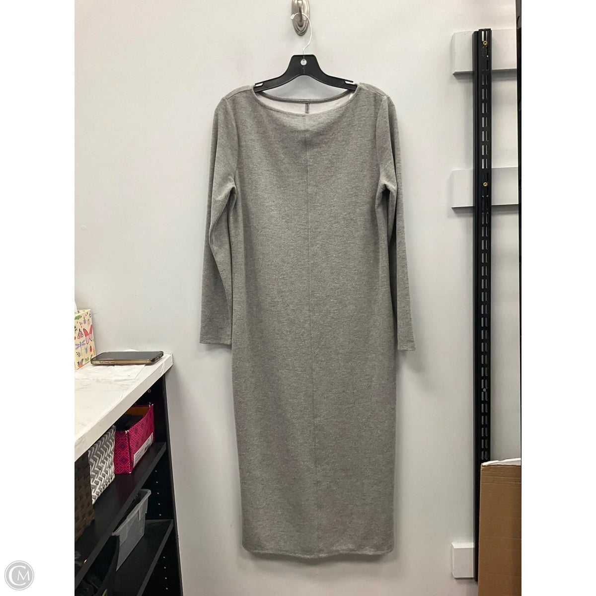 Dress Casual Maxi By A New Day In Grey, Size: M
